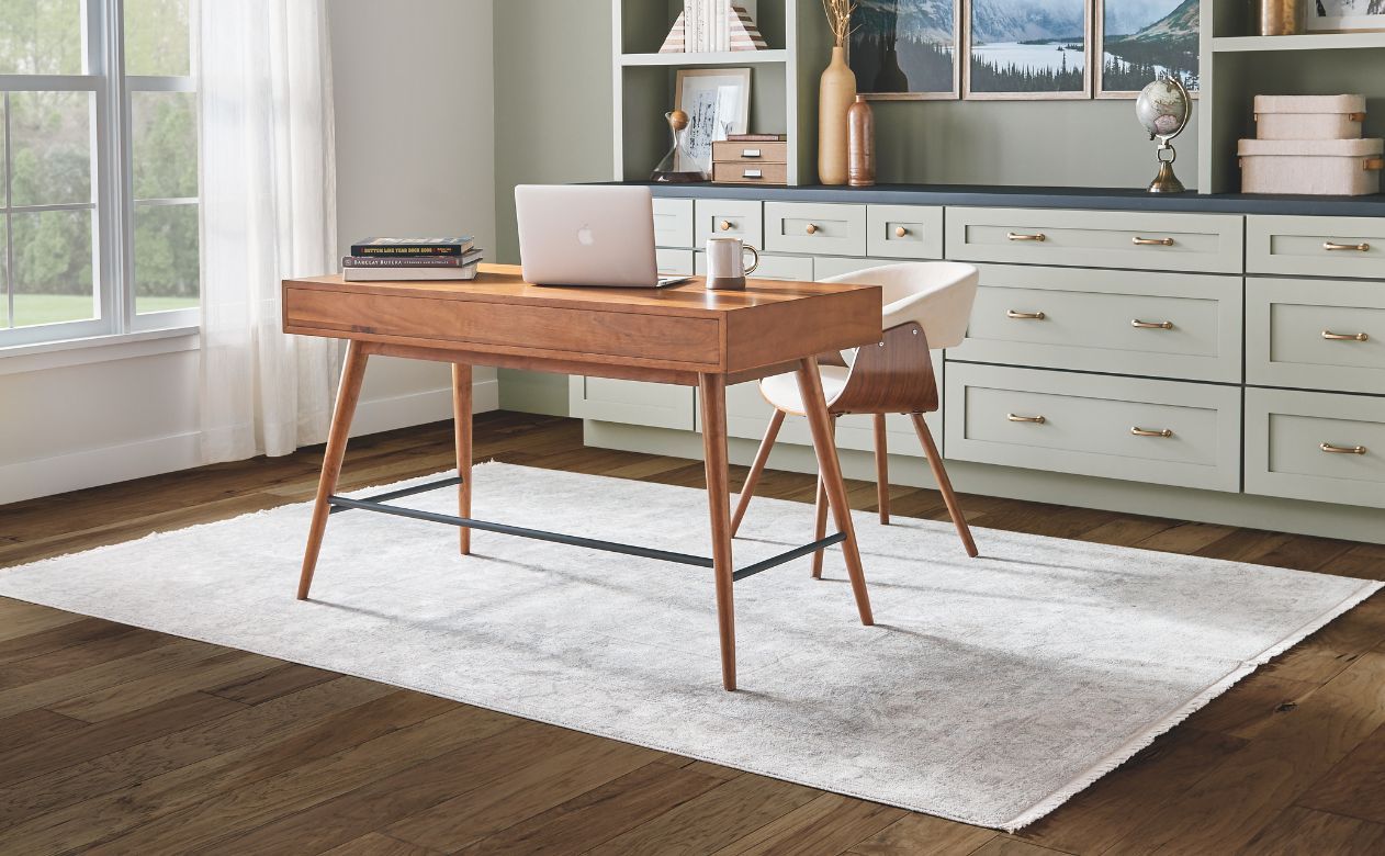 area rug in a Bel Air, MD, home office from Top Notch Flooring America