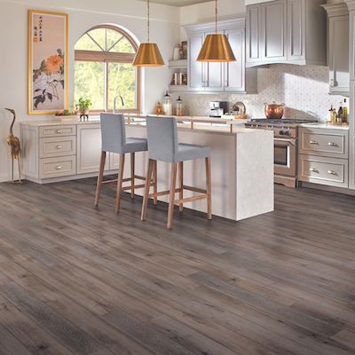 luxury vinyl plank flooring in a charming Bel Air Kitchen